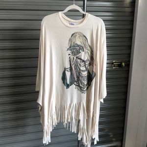 Lauren Moshi Smile Sweater with fringe.